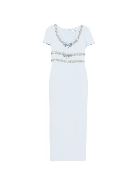 Self-Portrait embellished maxi dress