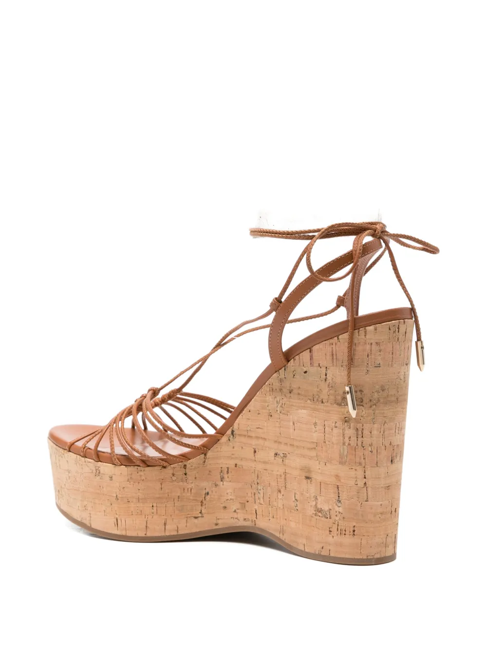 Aquazzura Ritmo sandalen met plateauzool Bruin