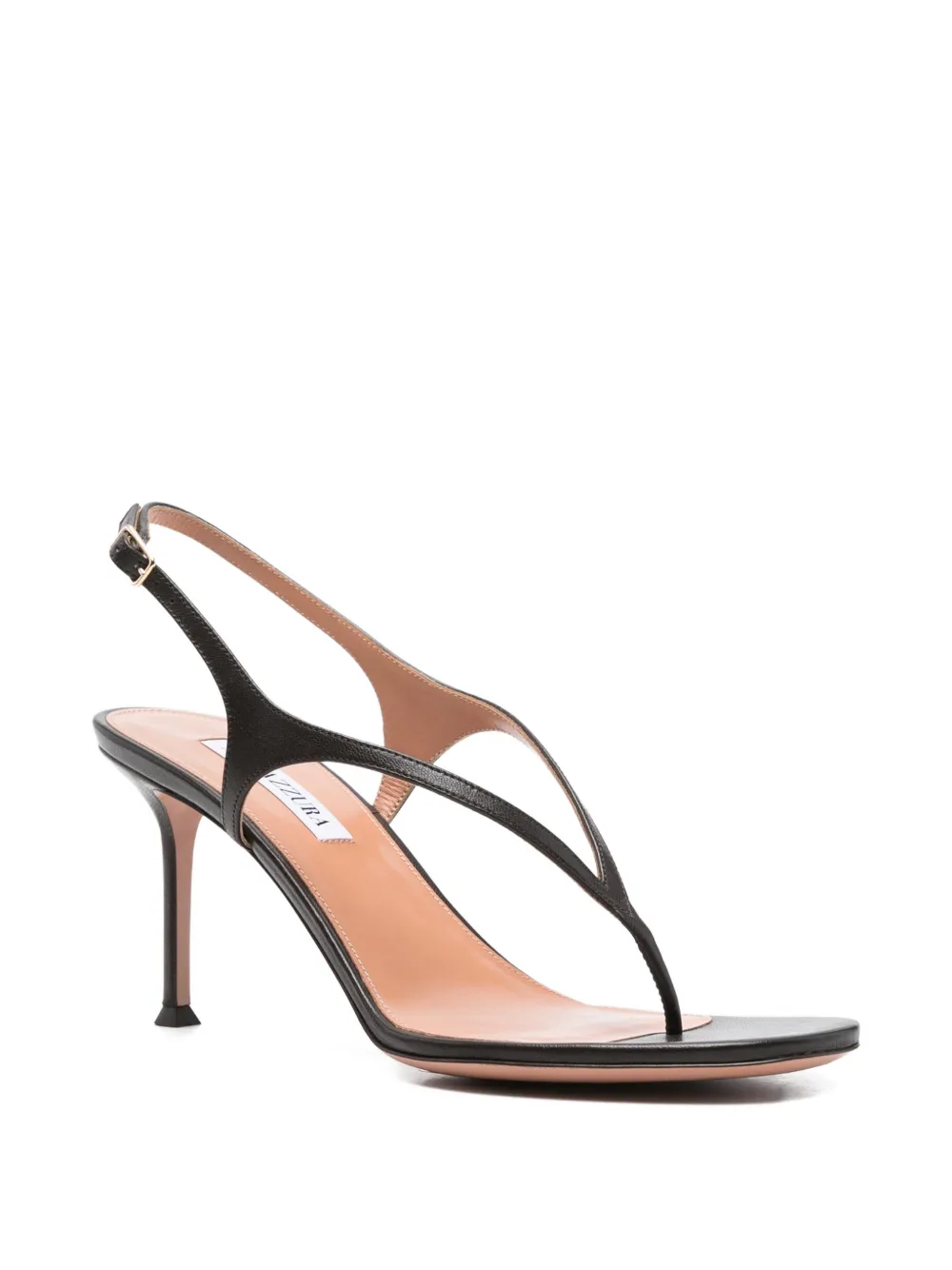 Aquazzura Bikini Thong leren sandalen Bruin