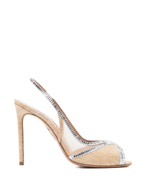 Aquazzura Wild Aurora crystal-embellished sandals