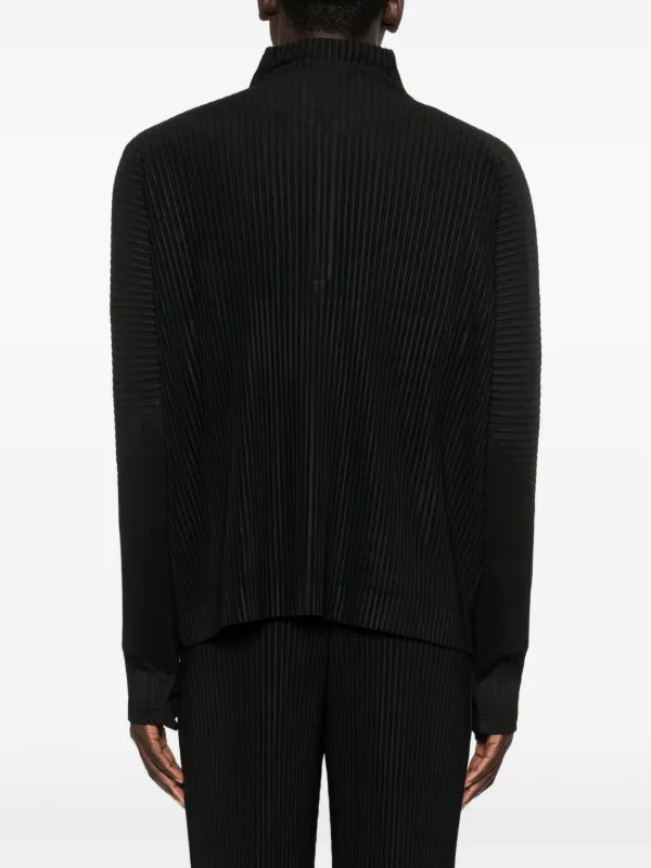 Homme Plissé Issey Miyake March Pleated Zip Jacket | Black