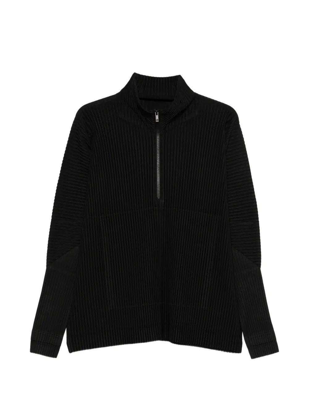 Homme Plissé Issey Miyake March pleated zip jacket - Schwarz