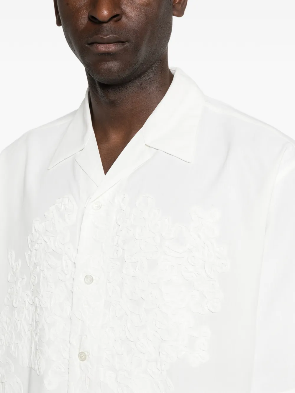 Embroidery Short Sleeve Shirt | 옴므 플리세 | FETCHING