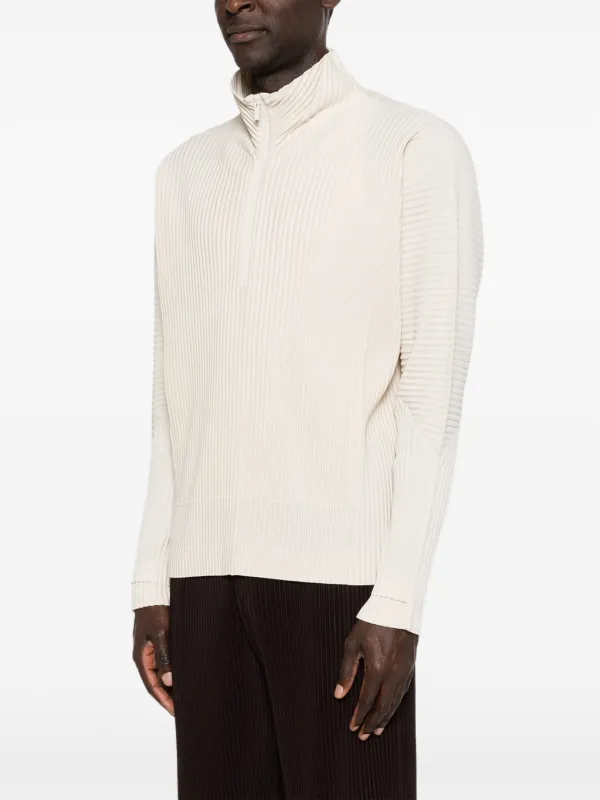 Homme Plissé Issey Miyake March Pleated Jacket | Neutrals