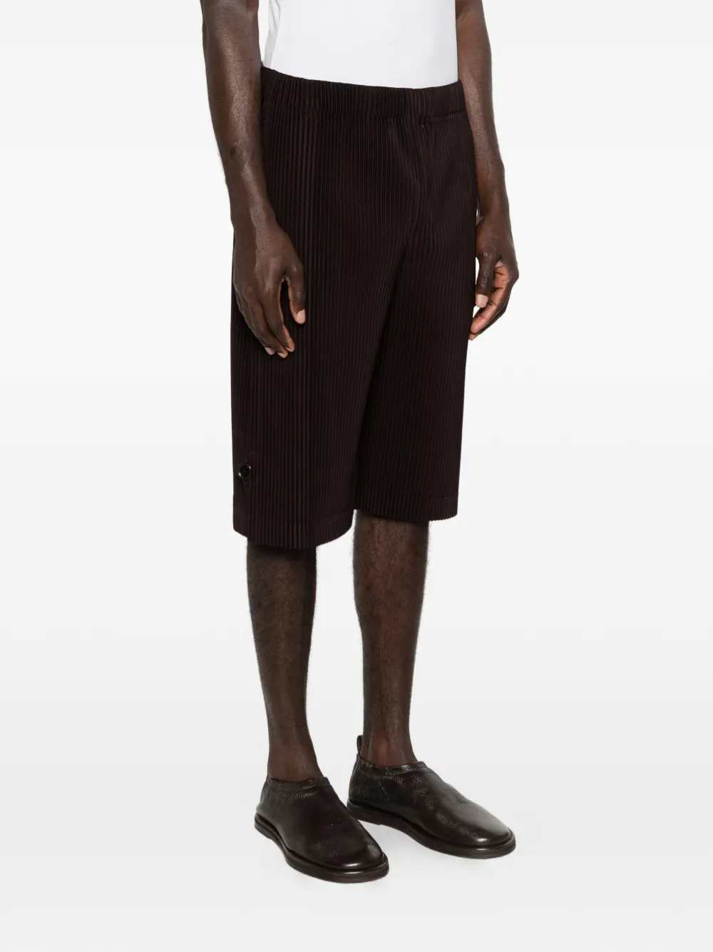 Homme Plissé Issey Miyake Wear Or Wrap broek Bruin