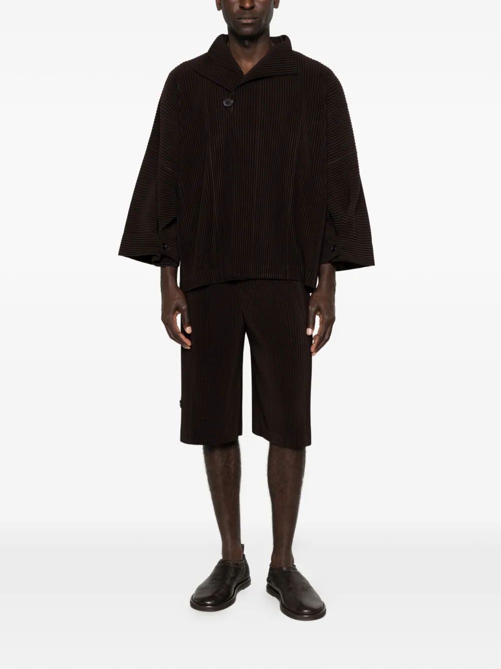 Homme Plissé Issey Miyake Wear Or Wrap broek Bruin