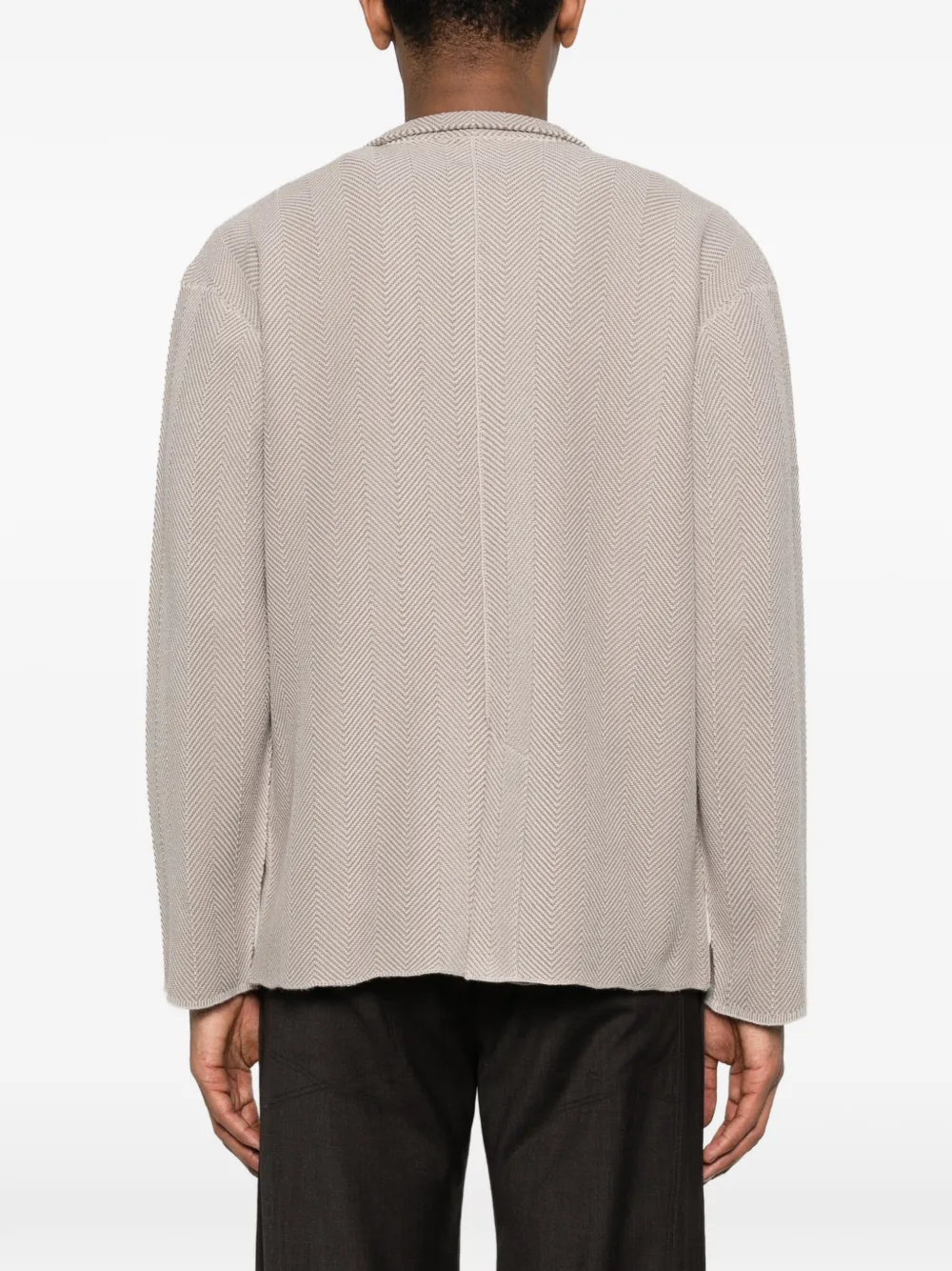 Homme Plissé Issey Miyake Gebreid vest met visgraatpatroon Beige