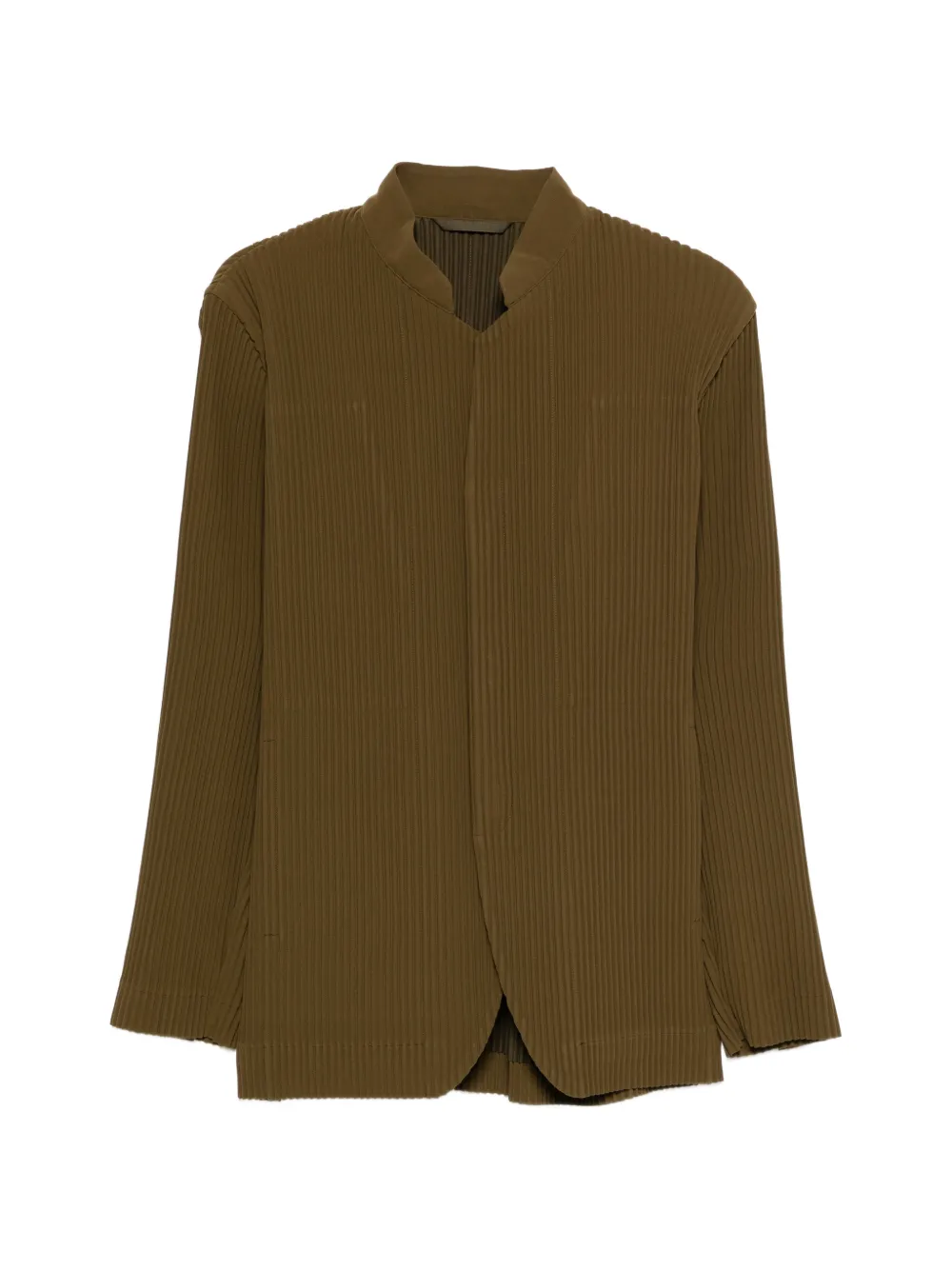 Homme Plissé Issey Miyake Tuxedo pleated blazer - Verde