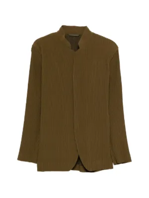 Homme Plissé Issey Miyake プリーツ シングルジャケット | グリーン