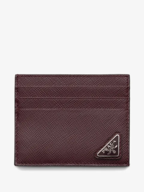 Prada  triangle-logo card holder