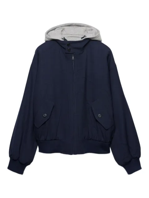 Prada chamarra con capucha y bolsillos