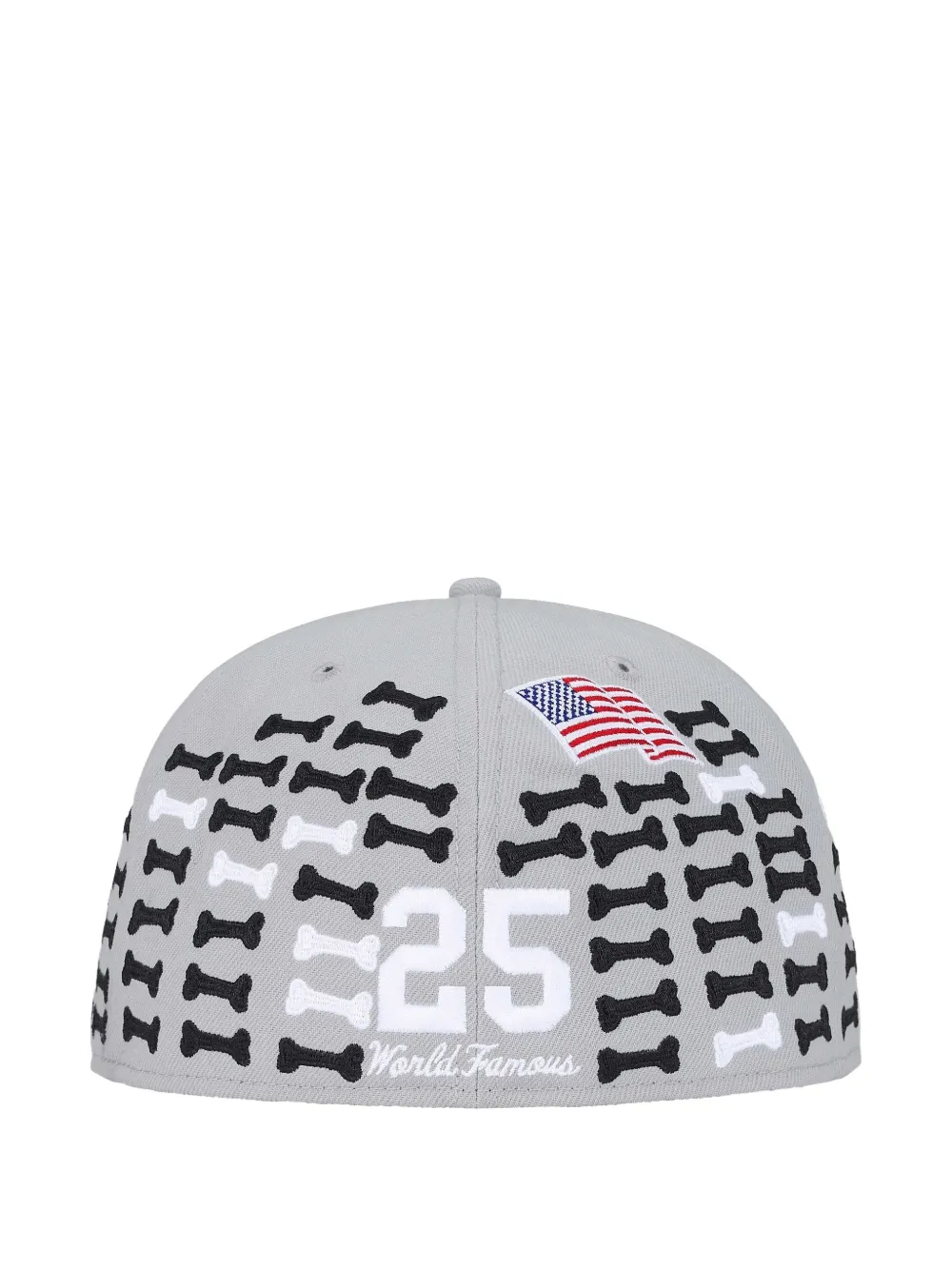 Supreme X New Era Bones Box Logo Cap In Gray