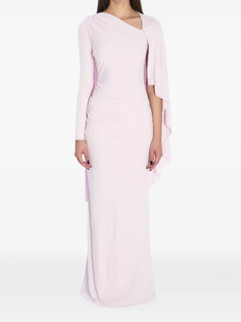 Self-Portrait asymmetric embellished maxi dress
