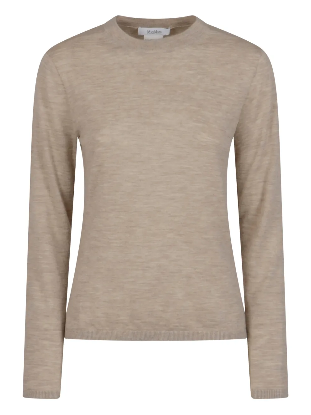 Max Mara Crew-neck Sweater In Brown