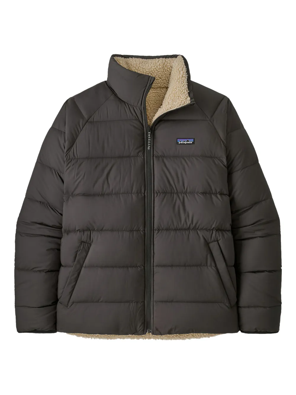 Patagonia veste bomber zippée à design réversible | noir | Image 1