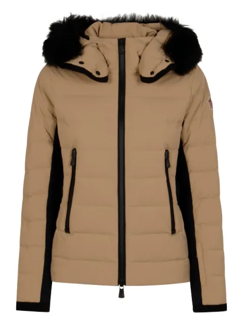 Moncler Grenoble fur-trimmed belted jacket