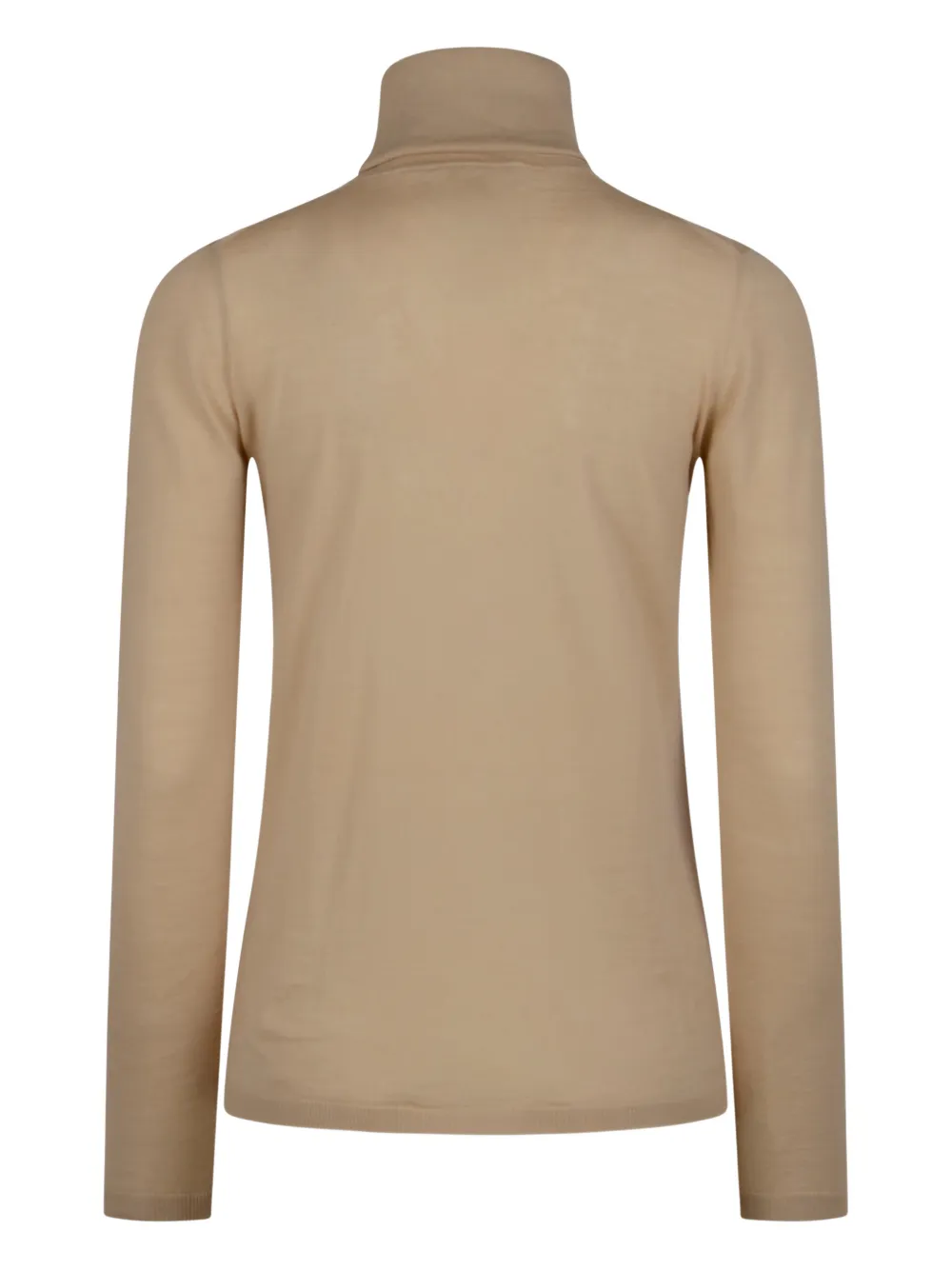Max Mara Roll-neck Long-sleeve Sweater In Brown
