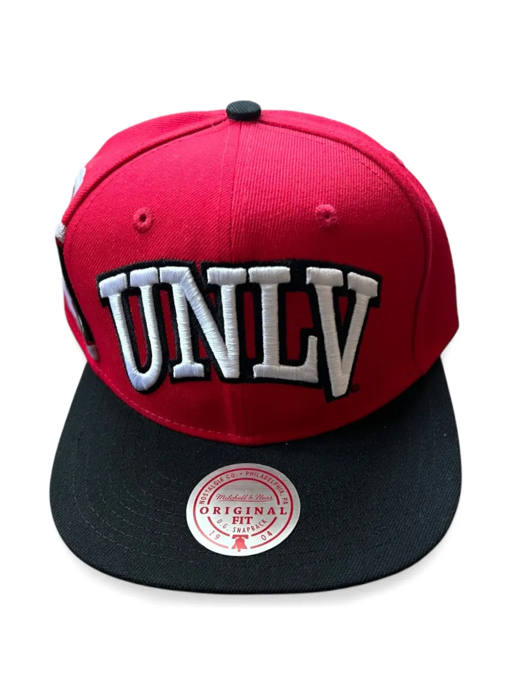 Mitchell & Ness jumbotron flat brim hat - Rot