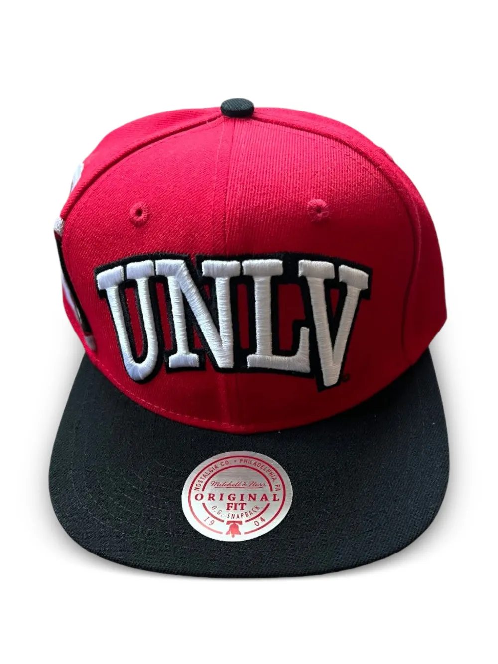 Mitchell & Ness jumbotron flat brim hat - Rosso