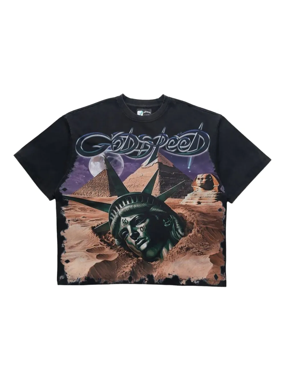 GODSPEED Mother Cairo graphic T-shirt | Black | Image 1