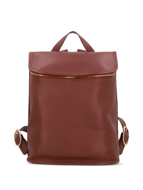 Longchamp medium Le Foulonné leather backpack
