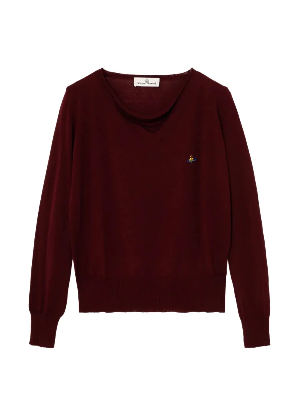 Vivienne Westwood V-neck Pamela jumper - Rosso