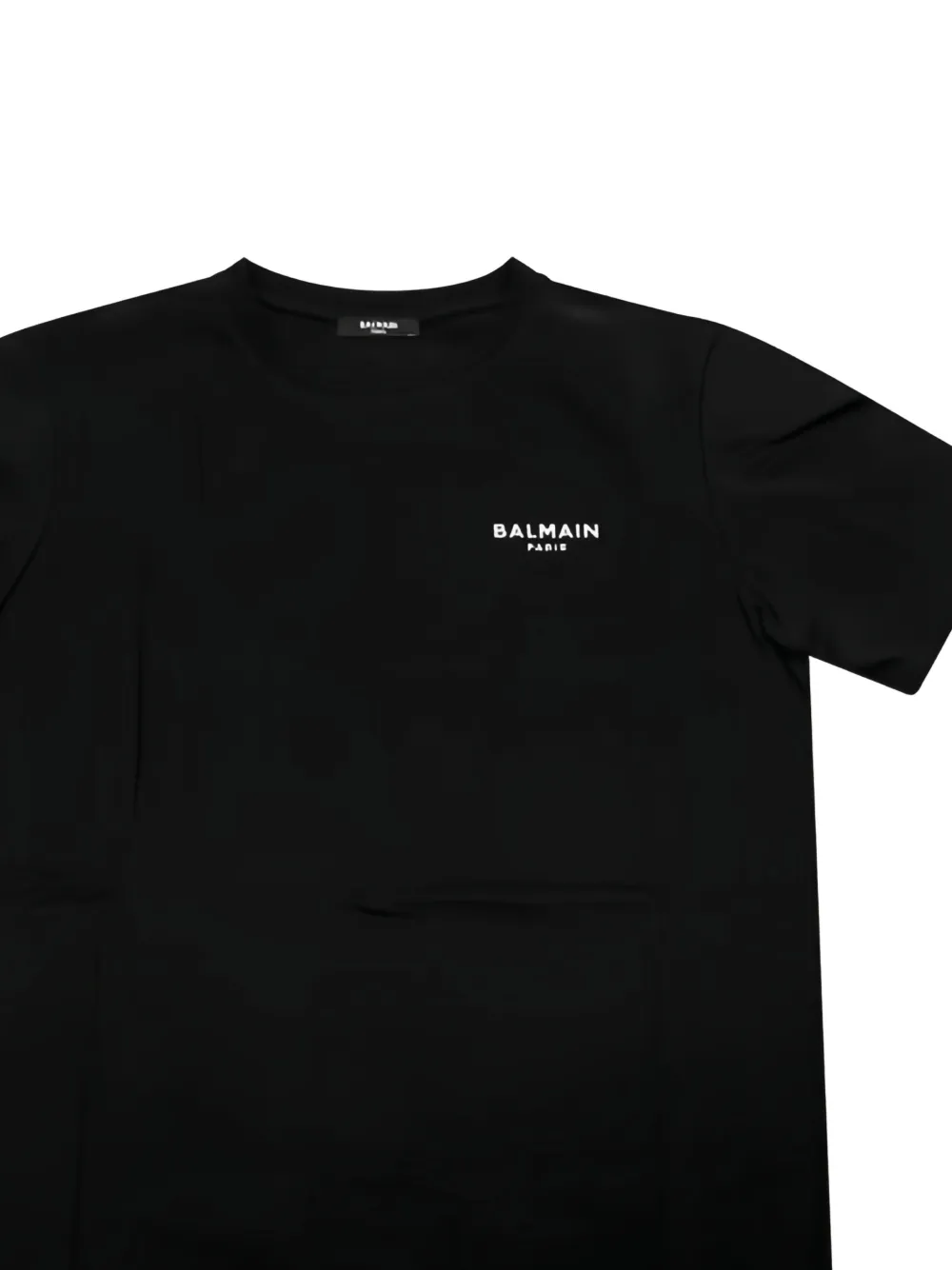 Balmain Kids T-shirt met logo Zwart