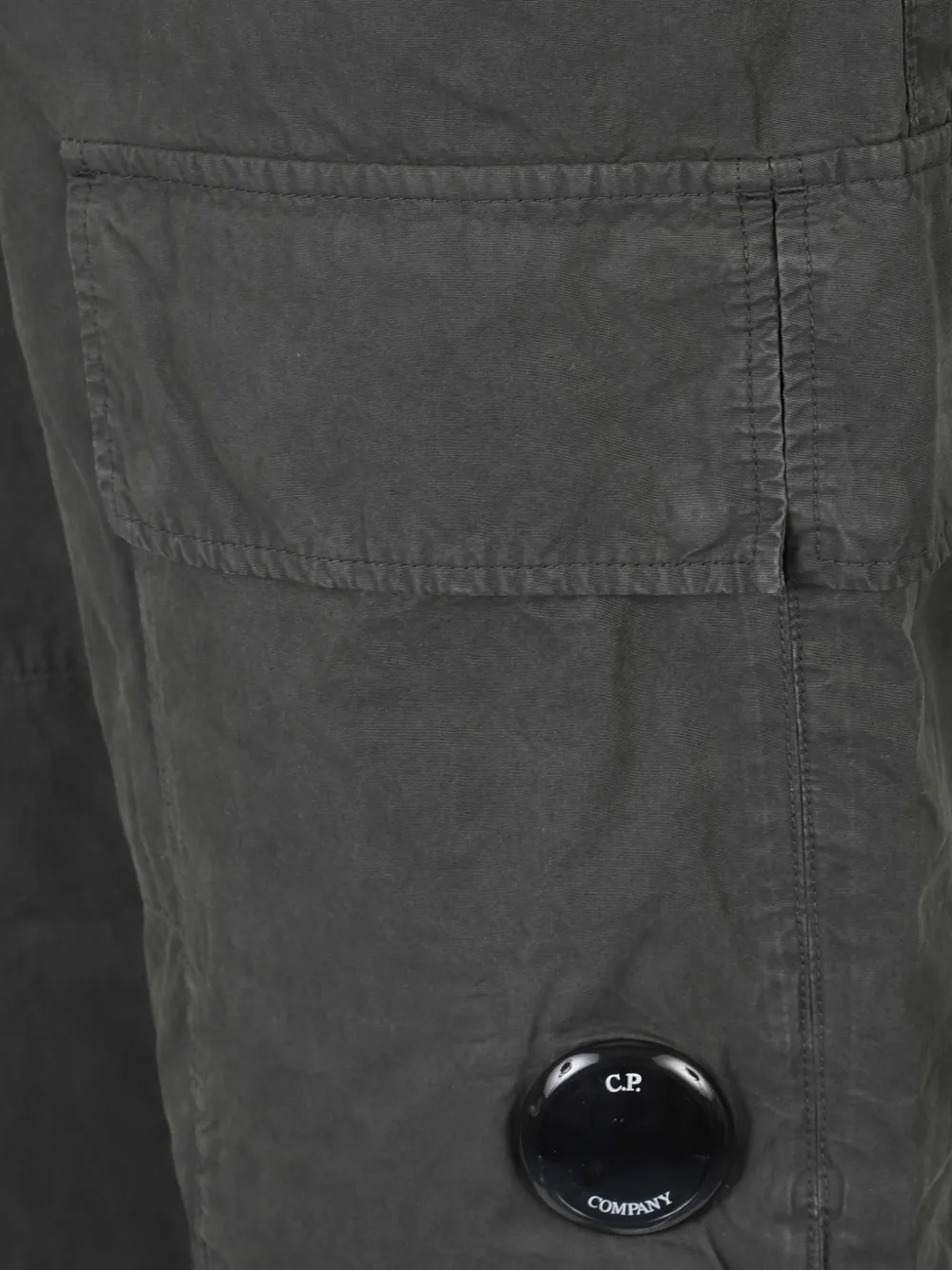 C.p. Company Cotton Cargo Trousers In Gray