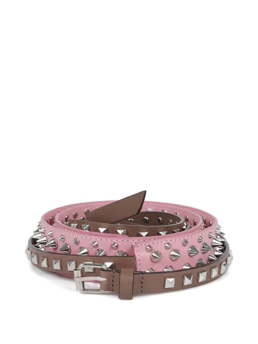 All In Studded Triple Belt In Multi