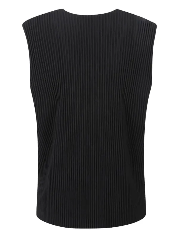 Homme Plissé Issey Miyake プリーツ ベスト | ブラック | FARFETCH JP