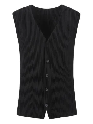 Homme Plissé Issey Miyake ジップ プリーツジャケット | ブラック