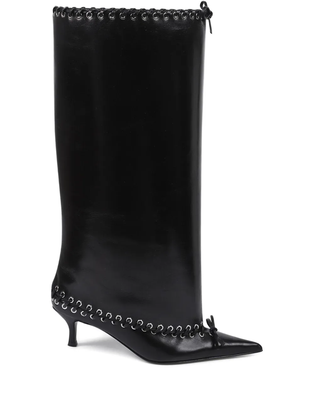 ALL IN 70mm Level eyelet boots | Black | Image 1