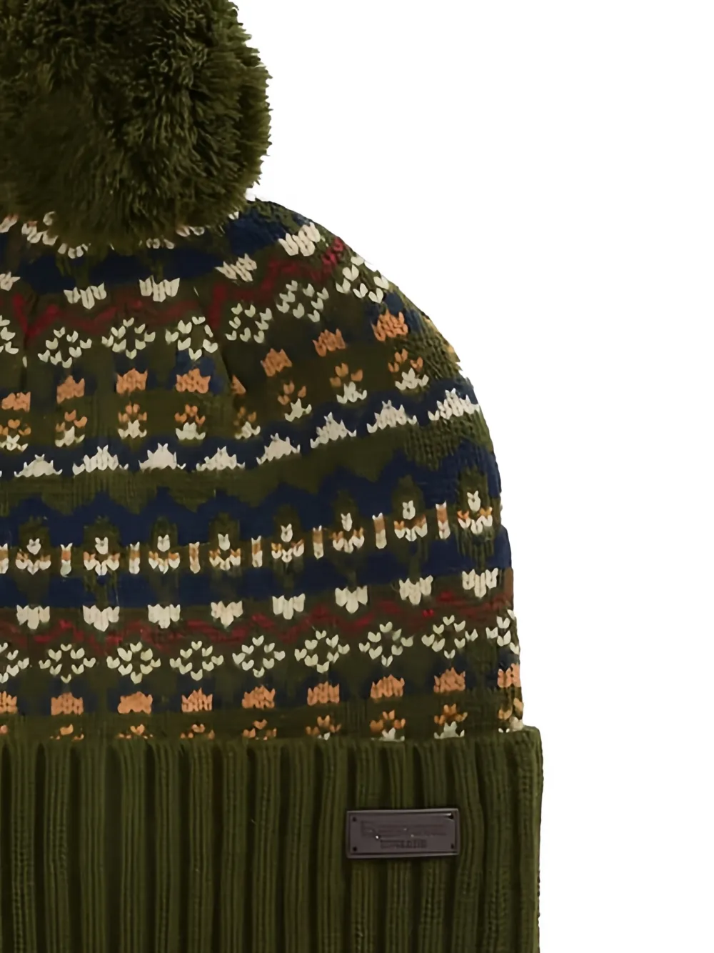 Barbour Marlow fair-isle beanie hat | Image 2