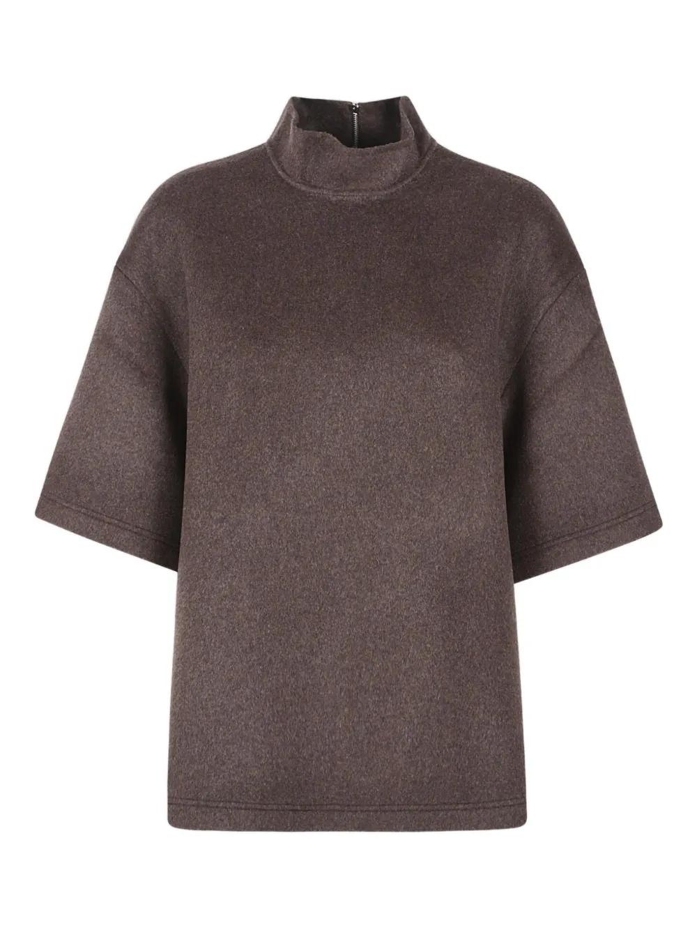 The Frankie Shop Delancey mock-neck top - Braun