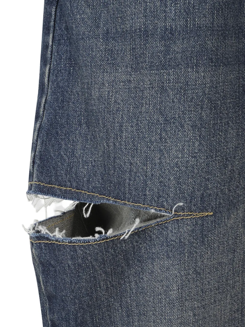 Maison Margiela cut-out jeans - Blauw