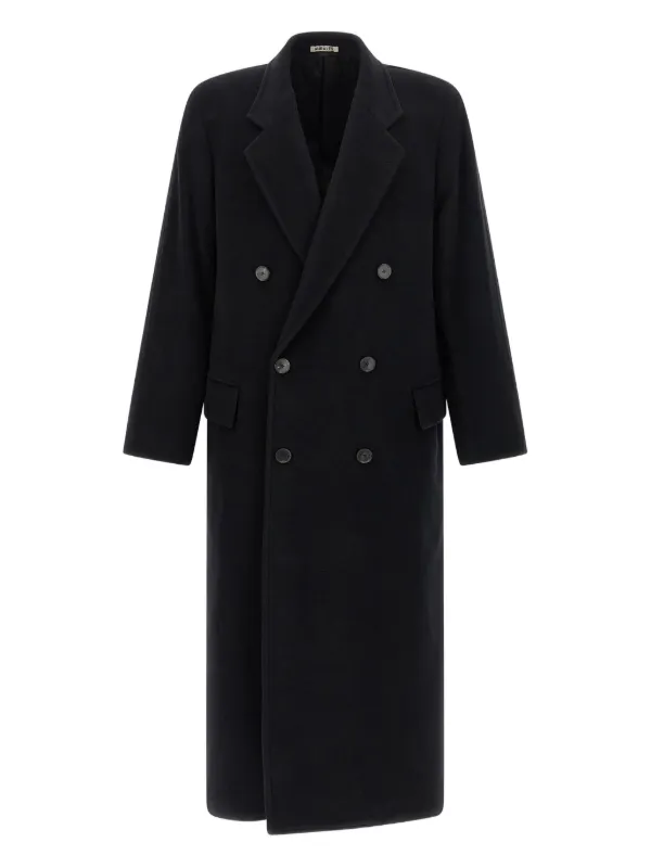 Auralee チェスターフィールド ダブルコート | ブラック | FARFETCH JP