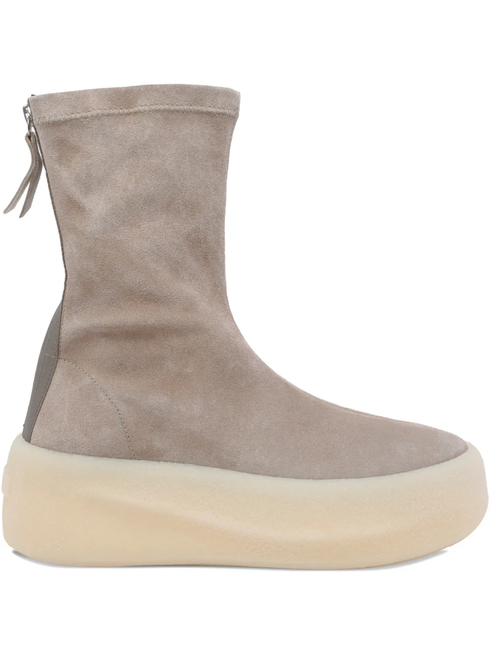 Vic Matie 70mm Magnifico zip round-toe ankle boots Beige