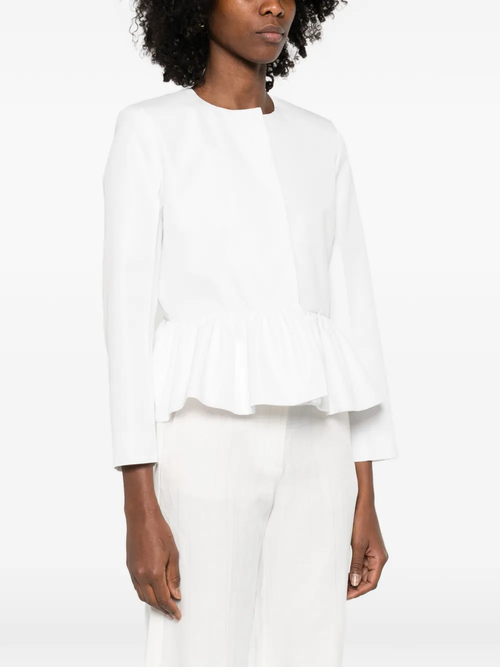 Embellished Peplum-Hem Jacket