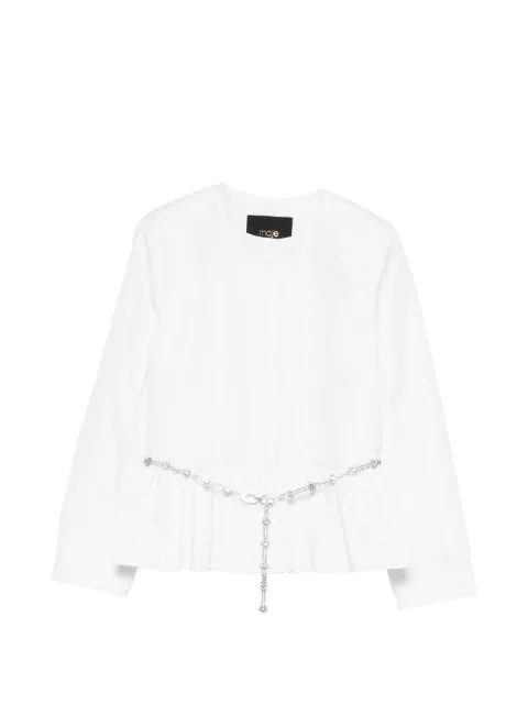 Maje embellished peplum-hem jacket