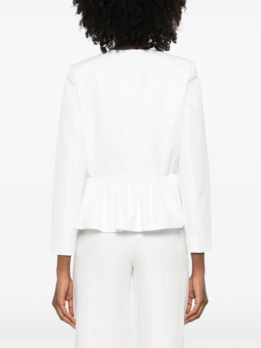 Embellished Peplum-Hem Jacket