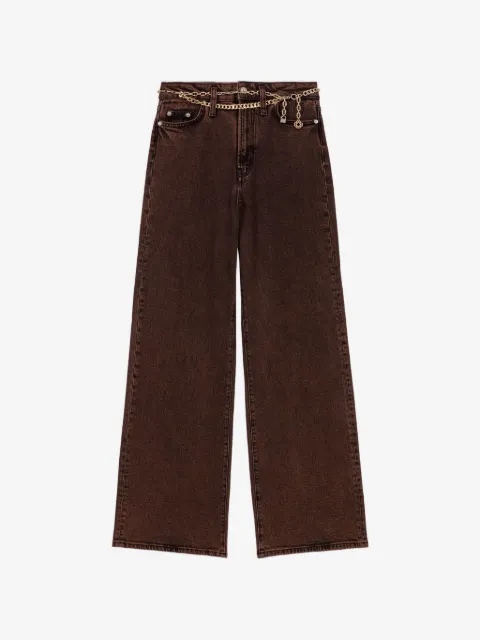 Maje bootcut jeans with chain
