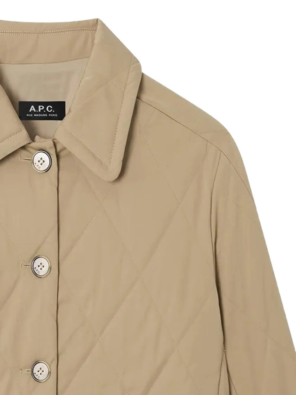 A.P.C. Malia quilted buttoned coat | Single Breasted Coats | Image 2