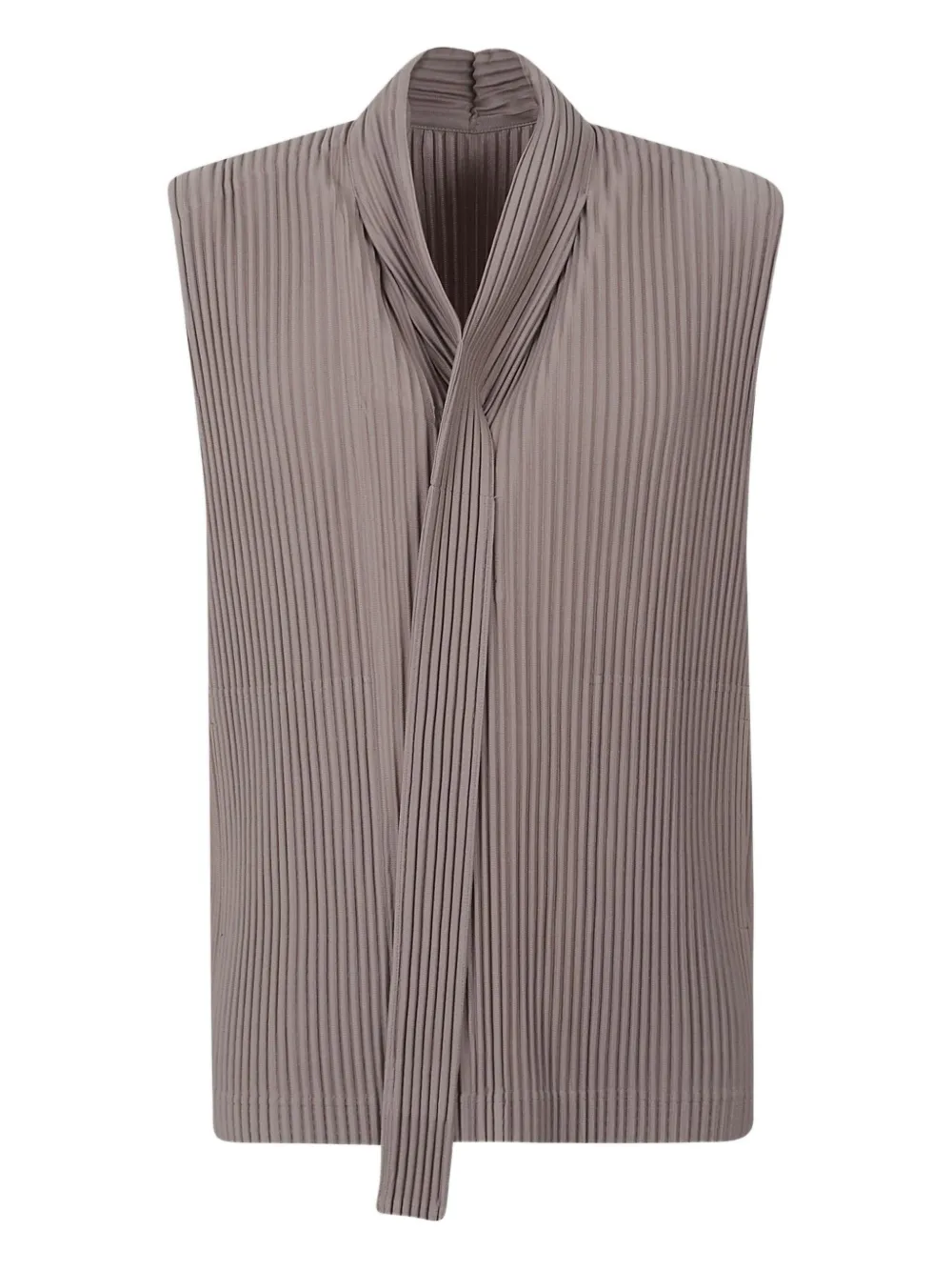 Homme Plissé Issey Miyake Turbine pleated twist T-shirt - Toni neutri