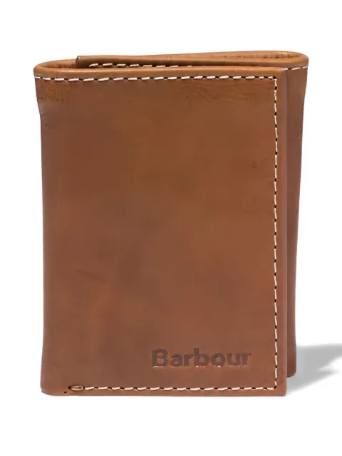 Barbour Bywell stitched-leather bi-fold wallet