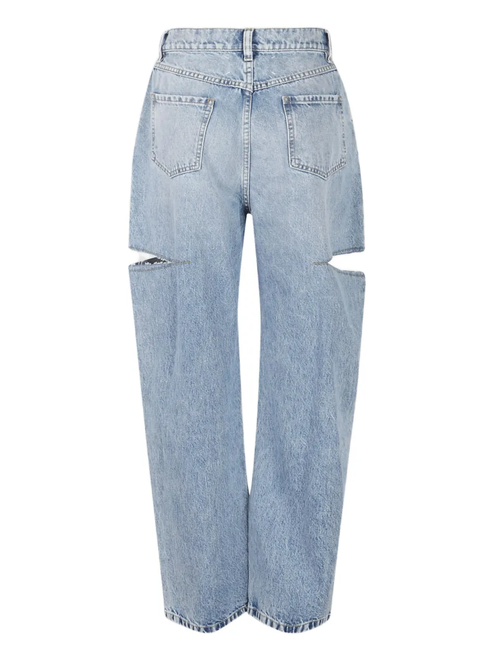 Maison Margiela 5 pocket cutout jeans - Blauw
