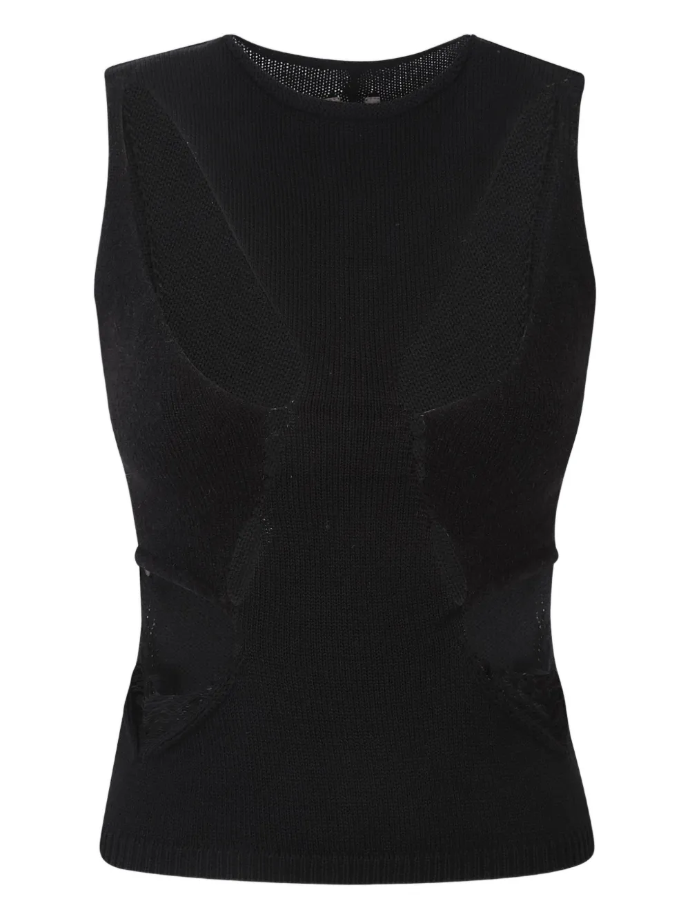 Rick Owens Tanja Cut-out Top In Black