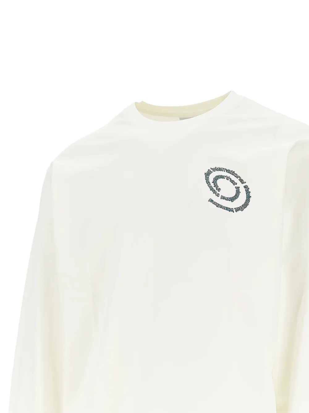 This Is Never That Spiral logo T-shirt - Beige