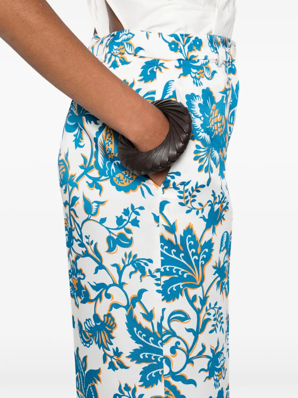 ETRO Broek met bloemen Wit