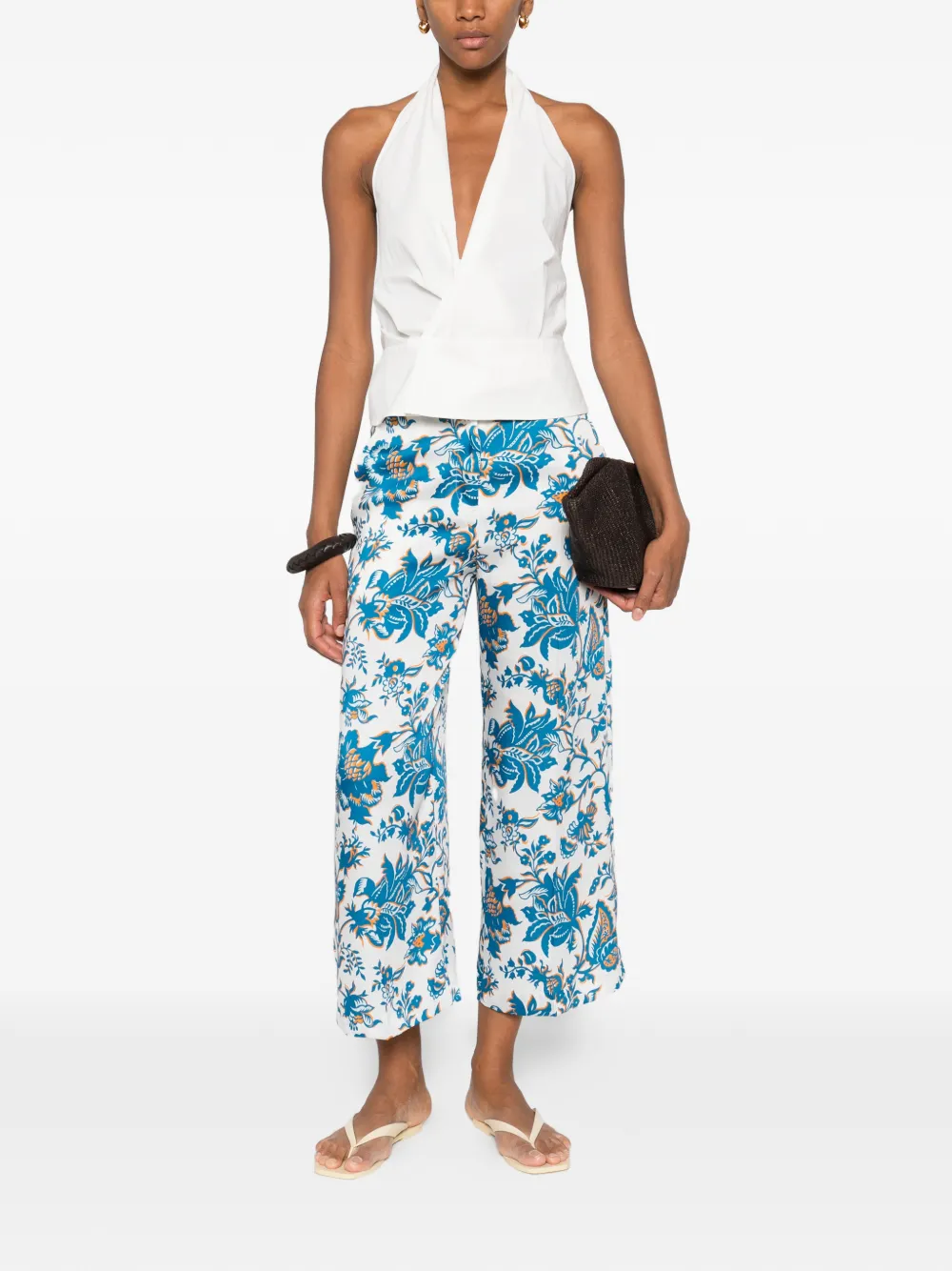ETRO floral trousers - Wit