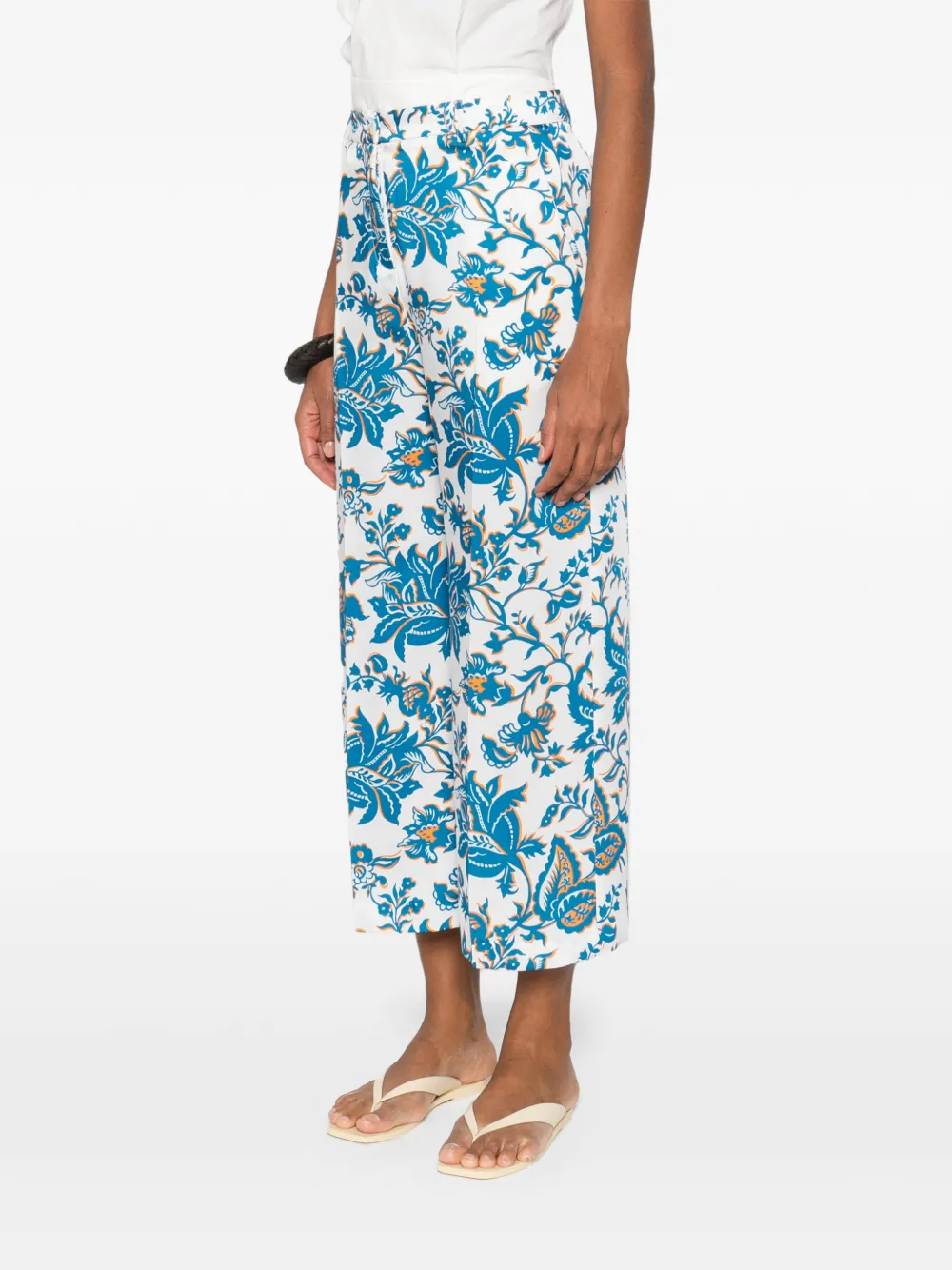 ETRO Broek met bloemen Wit